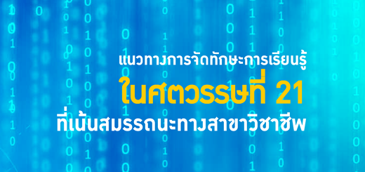 แนวทางการจัดทักษะการเรียนรู้ ในศตวรรษที่ 21